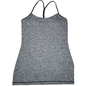 LULULEMON Power & Tank Top Black Size 6 Racerback compression Woman's